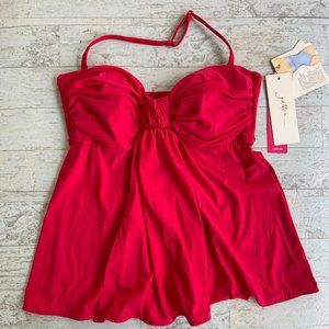 NEW Gottex Tummy Hiding Tankini Padded Sz 8 NWT